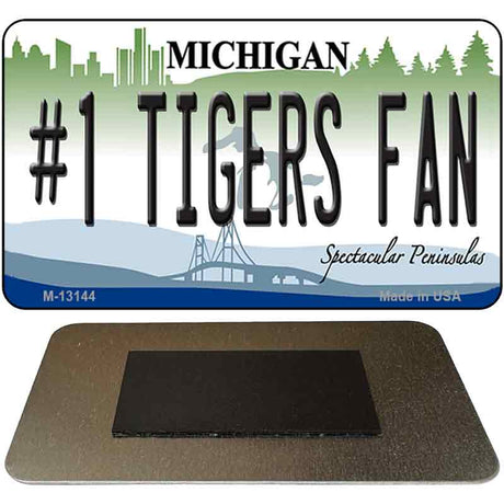 Number 1 Tigers Fan Novelty Metal Magnet M-13144