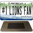 Number 1 Lions Fan Novelty Metal Magnet M-13145