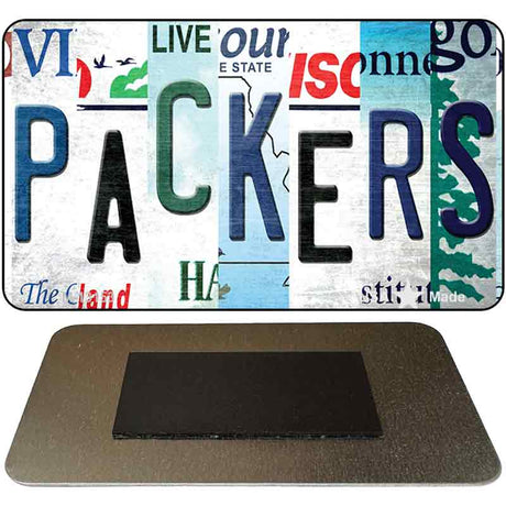 Packers Strip Art Novelty Metal Magnet M-13153