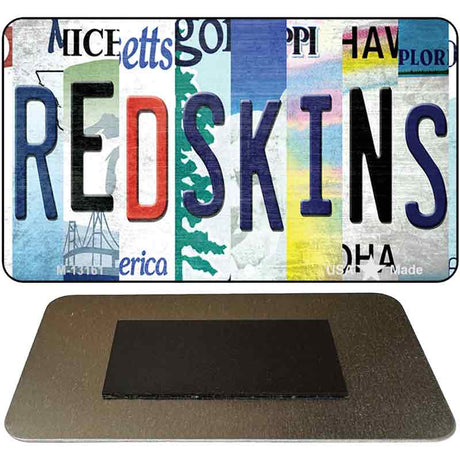 Redskins Strip Art Novelty Metal Magnet M-13161