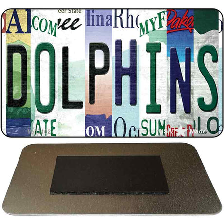 Dolphins Strip Art Novelty Metal Magnet M-13162