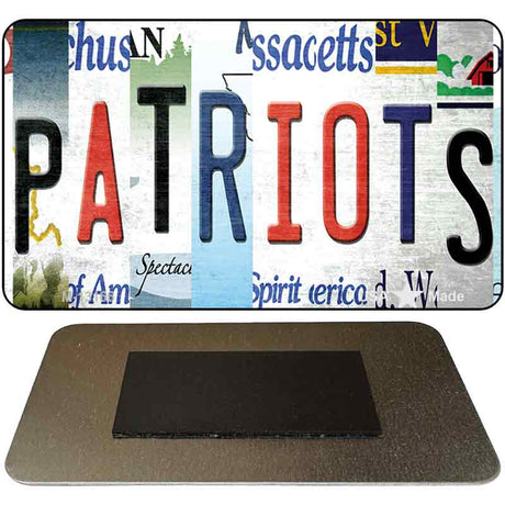 Patriots Strip Art Novelty Metal Magnet M-13166