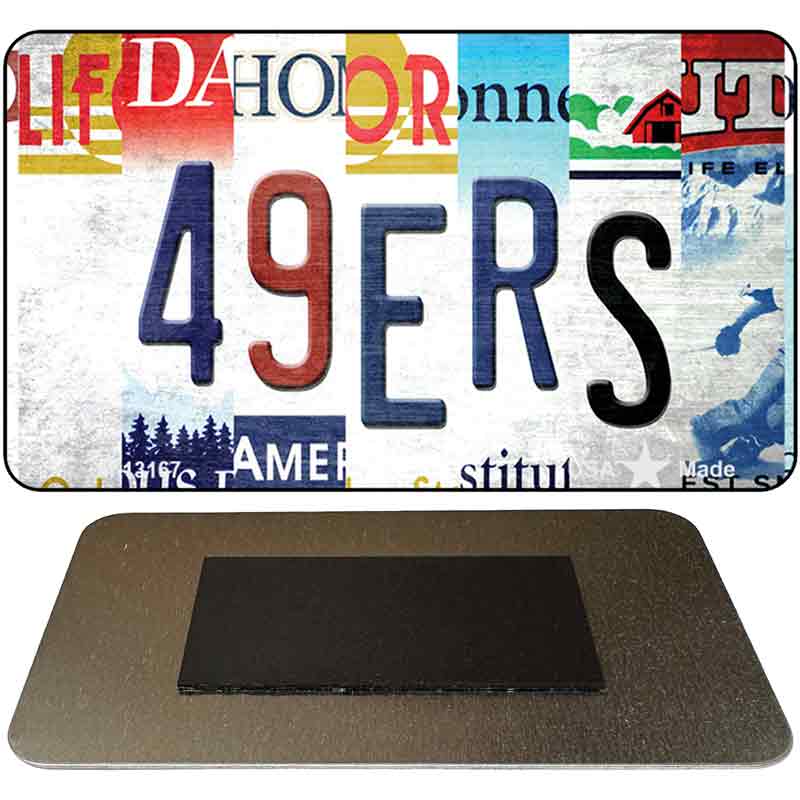 49ers Strip Art Novelty Metal Magnet M-13167