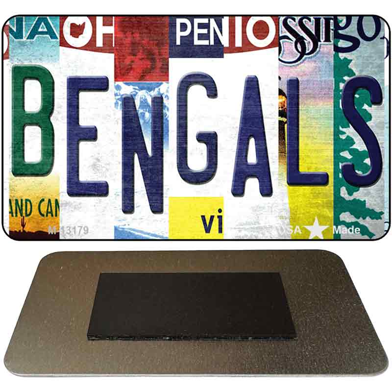 Bengals Strip Art Novelty Metal Magnet M-13179