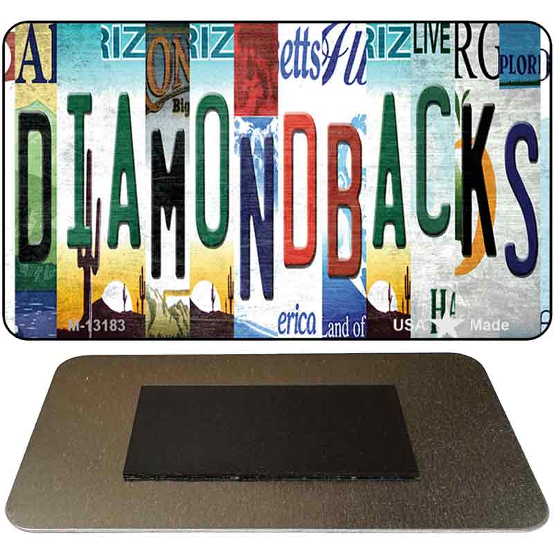 Diamondbacks Strip Art Novelty Metal Magnet M-13183