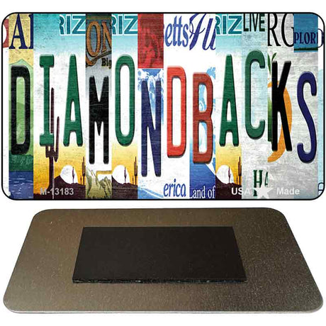 Diamondbacks Strip Art Novelty Metal Magnet M-13183