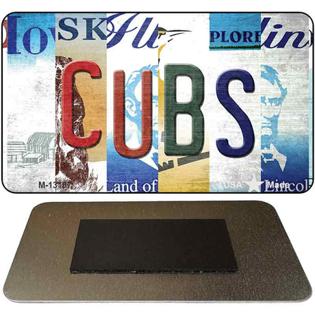 Cubs Strip Art Novelty Metal Magnet M-13187