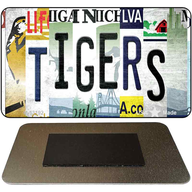 Tigers Strip Art Novelty Metal Magnet M-13192