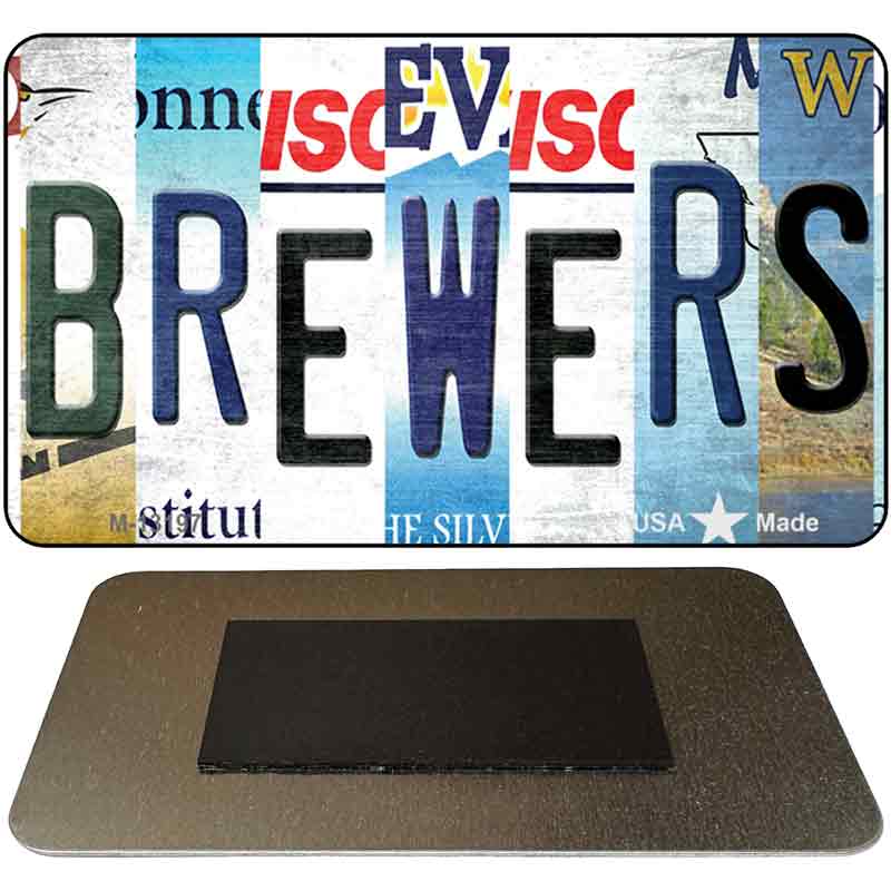 Brewers Strip Art Novelty Metal Magnet M-13197