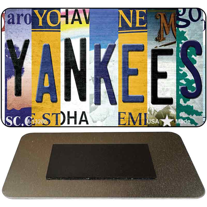 Yankees Strip Art Novelty Metal Magnet M-13200