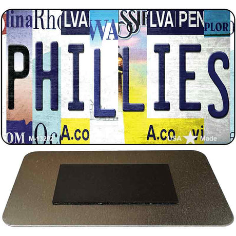 Phillies Strip Art Novelty Metal Magnet M-13202