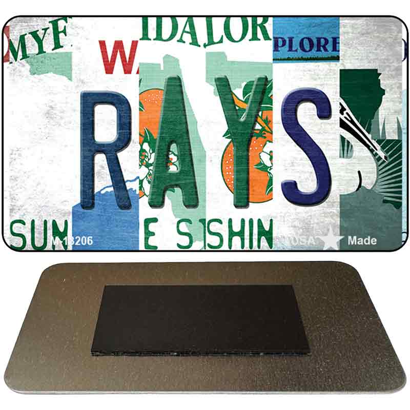 Rays Strip Art Novelty Metal Magnet M-13206