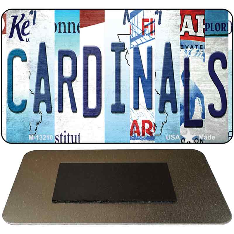 Cardinals Strip Art Novelty Metal Magnet M-13210