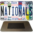 Nationals Strip Art Novelty Metal Magnet M-13211