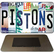 Pistons Strip Art Novelty Metal Magnet M-13219