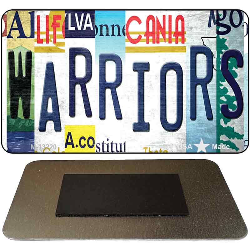 Warriors Strip Art Novelty Metal Magnet M-13220