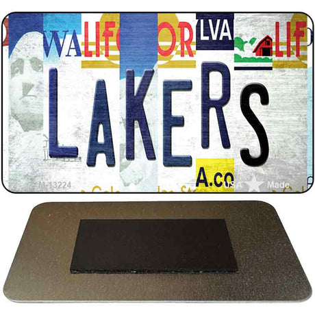 Lakers Strip Art Novelty Metal Magnet M-13224