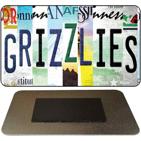 Grizzlies Strip Art Novelty Metal Magnet M-13225