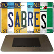 Sabres Strip Art Novelty Metal Magnet M-13242