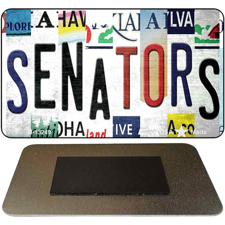 Senators Strip Art Novelty Metal Magnet M-13249