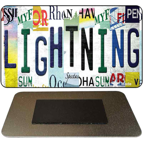 Lightning Strip Art Novelty Metal Magnet M-13252