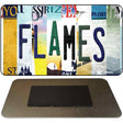 Flames Strip Art Novelty Metal Magnet M-13257