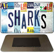 Sharks Strip Art Novelty Metal Magnet M-13268