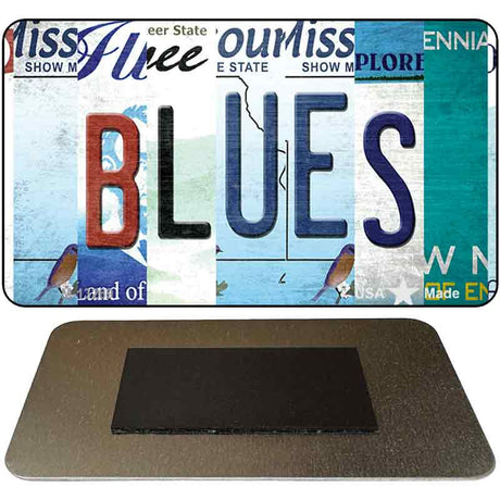 Blues Strip Art Novelty Metal Magnet M-13269