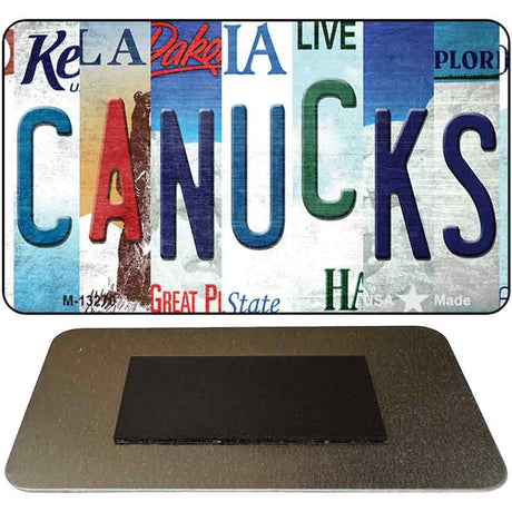 Canucks Strip Art Novelty Metal Magnet M-13270