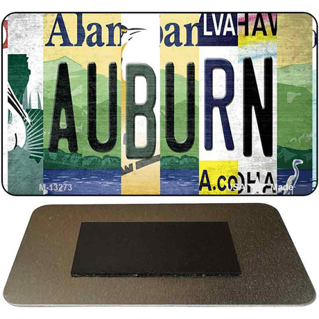 Auburn Strip Art Novelty Metal Magnet M-13273