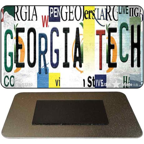 Georgia Tech Strip Art Novelty Metal Magnet M-13280