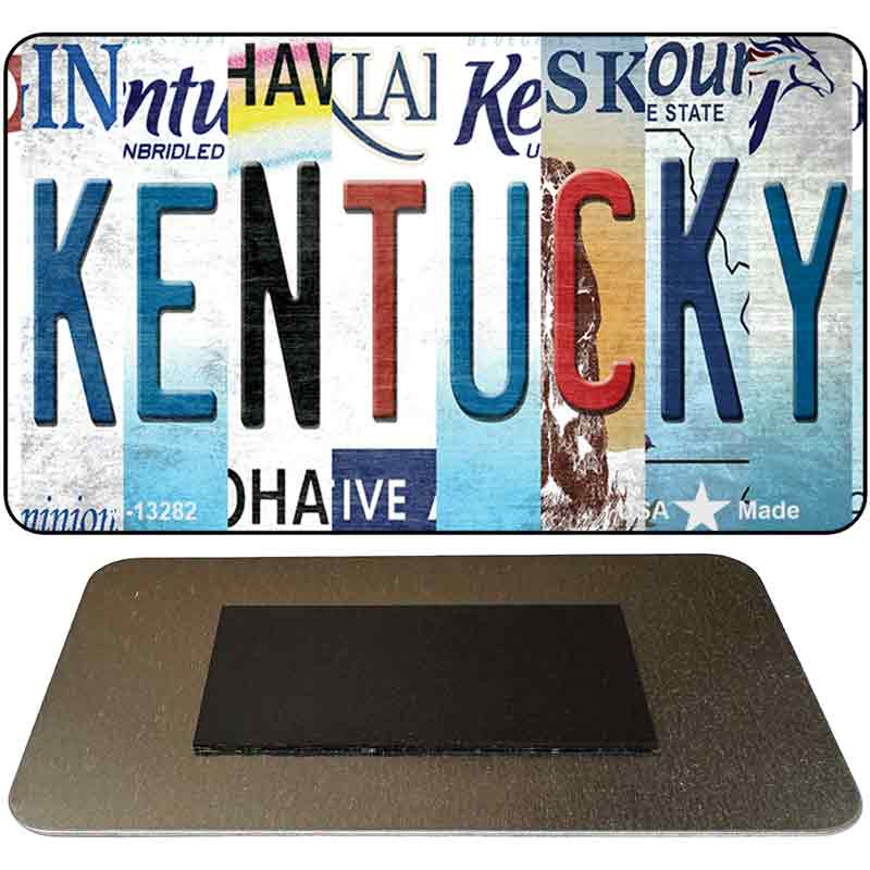 Kentucky Strip Art Novelty Metal Magnet M-13282