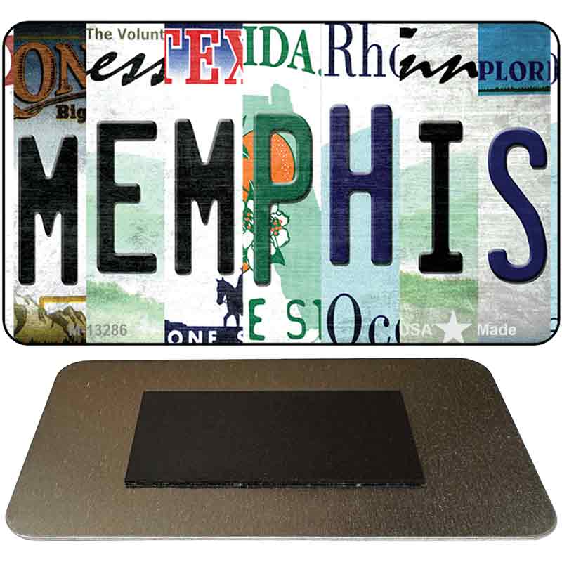 Memphis Strip Art Novelty Metal Magnet M-13286