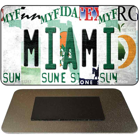 Miami Strip Art Novelty Metal Magnet M-13287