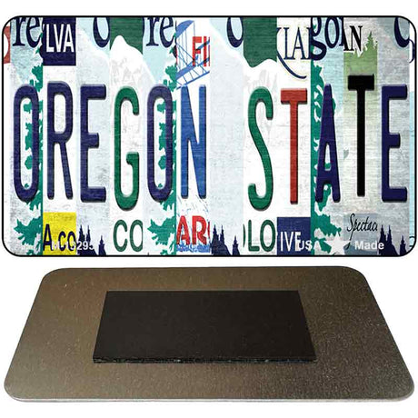 Oregon State Strip Art Novelty Metal Magnet M-13295