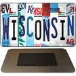 Wisconsin Strip Art Novelty Metal Magnet M-13304