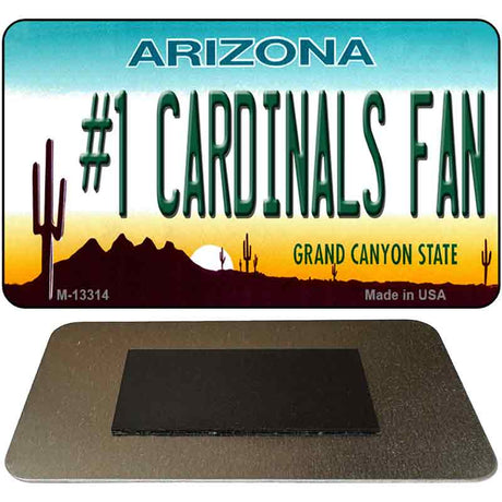 Number 1 Cardinals Fan Novelty Metal Magnet M-13314