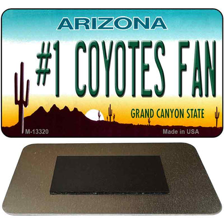 Number 1 Coyotes Fan Novelty Metal Magnet M-13320