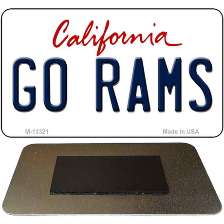 Go Rams Novelty Metal Magnet M-13321