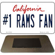 Number 1 Rams Fan Novelty Metal Magnet M-13322