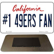 Number 1 49ers Fan Novelty Metal Magnet M-13328