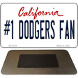 Number 1 Dodgers Fan Novelty Metal Magnet M-13332