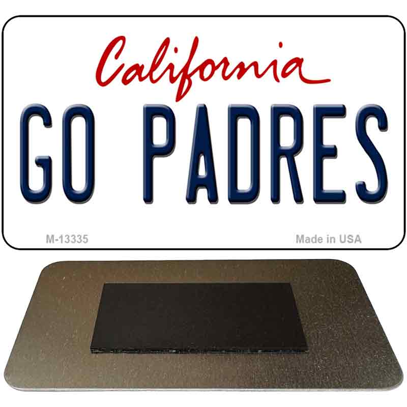 Go Padres Novelty Metal Magnet M-13335