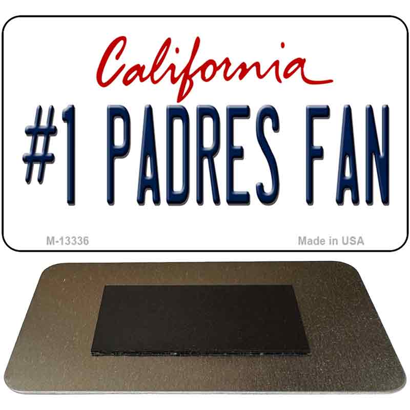 Number 1 Padres Fan Novelty Metal Magnet M-13336