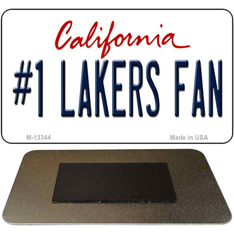 Number 1 Lakers Fan Novelty Metal Magnet M-13344