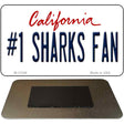 Number 1 Sharks Fan Novelty Metal Magnet M-13348