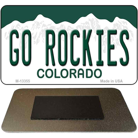 Go Rockies Novelty Metal Magnet M-13355