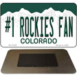 Number 1 Rockies Fan Novelty Metal Magnet M-13356