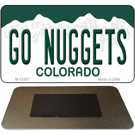 Go Nuggets Novelty Metal Magnet M-13357