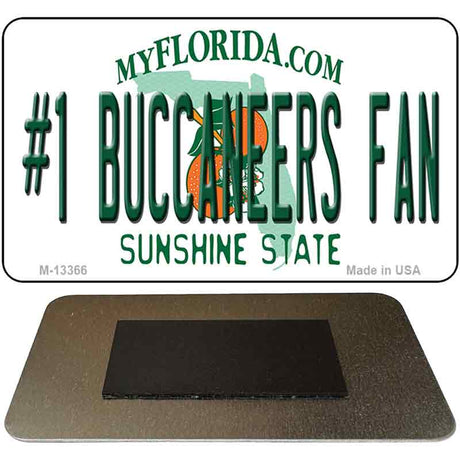 Number 1 Buccaneers Fan Novelty Metal Magnet M-13366